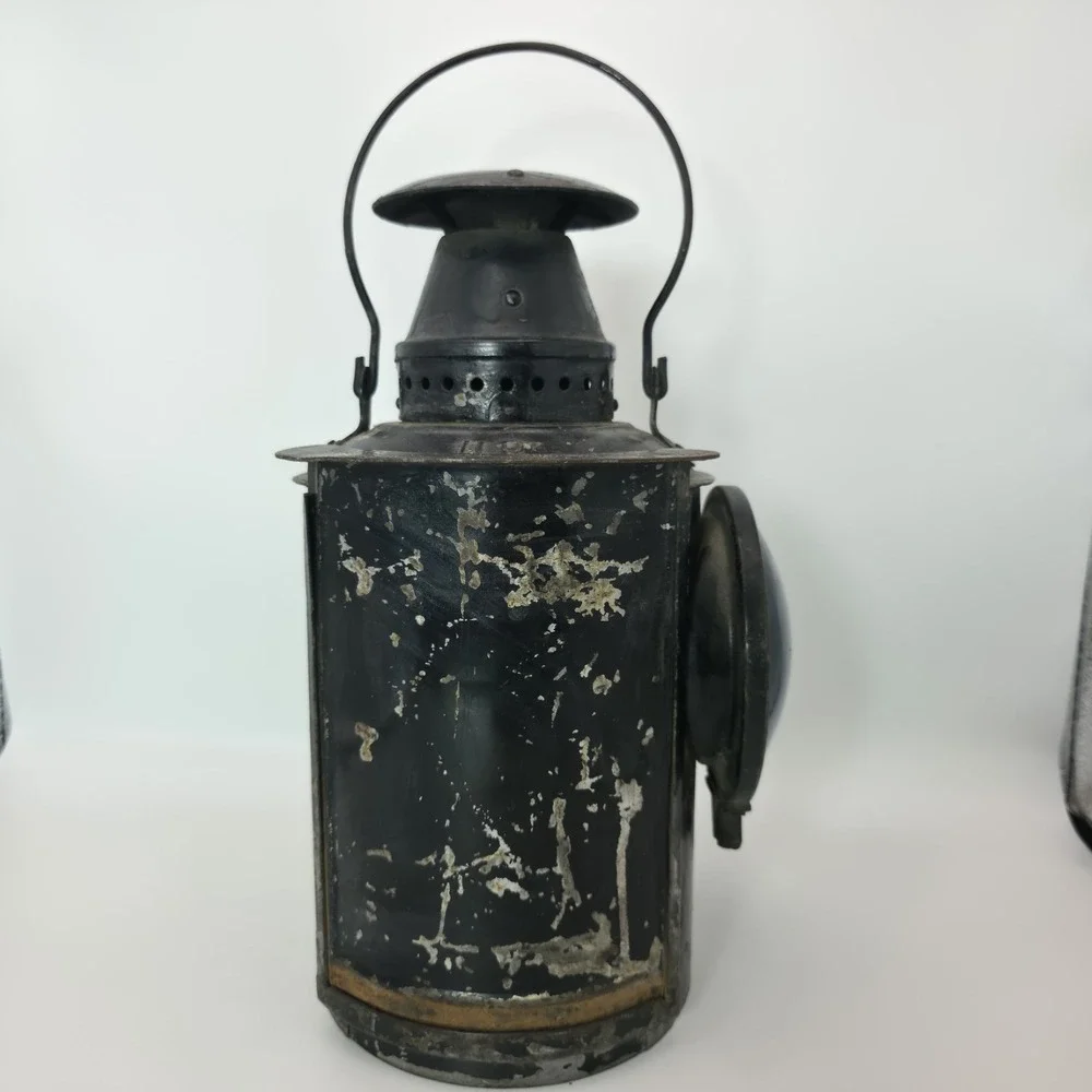 Rare Antique Vintage Adlake Non-Sweating Railroad Lantern Chicago +Original Tank